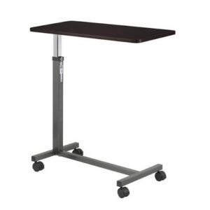 Drive Medical Adjustable Overbed Table with Wheels