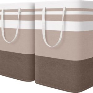 HomeHacks 75L Collapsible Laundry Hampers, 2-Pack